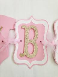 Princess Baby Shower Banner Pink And Gold Banner Baby Shower Princess Baby Shower Banner Baby Shower Decorations