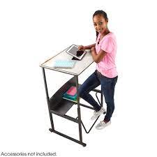 With our exclusive patented pendulum™ footrest bar students have a new way to sway! Alphabetter Adjustable Height Stand Up Desk 36 X 24 Standard Top And Swinging Footrest Bar Safco Products