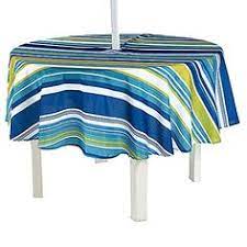 Dii anchors print round indoor/outdoor umbrella tablecloth with zipper in navy blue/white. 9 Outdoor Umbrella Tablecloths Ideas Outdoor Patio Table Outdoor Umbrella Patio Table