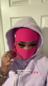 TikTok Pink Ski Mask