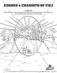 After that, the aramean raiders stayed away from the land of israel. 2 Kings 6 Horses And Chariots Of Fire Sunday School Coloring Pages Sunday School Coloring Pages