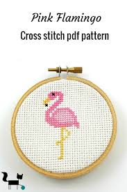 Trim the pattern along the edges and tape together following the overlap markings. This Is Cute Pink Flamingo Cross Stitch Pdf Pattern That Can Be Made Using Only 4 Dmc Colors This Pattern Cross Stitch Cross Stitch Beginner Cute Cross Stitch