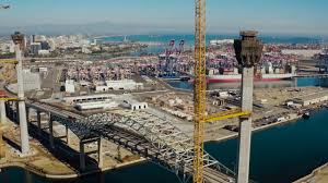 According to port of long beach officials, the gerald desmond bridge, which has connected downtown long beach to terminal island for over 50 years, will be completely dismantled by october 2023, with a mainspan of april 2023. Gerald Desmond Bridge Replacement Project Drone Footage Bridge Design Engineering Bd E