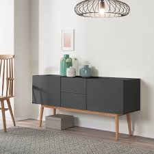 Dressoir Lindholm Iii Deels Massief Eikenhout Grijs Eikenhouten Woonideeen Meubel Ideeen Binnenhuisarchitect