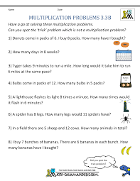 Learn how to solve multiplication word problems. Multiplication Word Problem Worksheets 3rd Grade