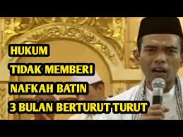 Langkah hukum apa yang dapat dilakukan oleh istri dan. Suami Tidak Memberi Nafkah Batin Selama 3 Bulan Berturut Turut Ustadz Abdul Somad Lc Ma Youtube