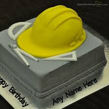 Name Editor 18th Happy Birthday Cake With Name And Photo Edit Software Birthday Cake For Civil Engineer With Name Make Birthday Cake Cake Designs Birthday Engineering Cake