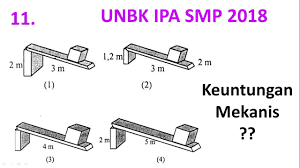 Keuntungan menggunakan pesawat disebut dengan keuntungan mekanik. Unbk Ipa Fisika Smp 2018 No 11 Keuntungan Mekanis Bidang Miring Cara Cepat Belatik Youtube