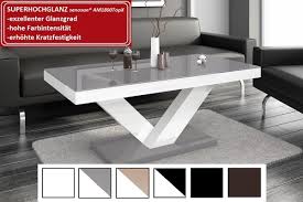 Couchtisch beistelltisch wohnzimmertisch clip in weiß mit blenden in grau hochglanz. Design Couchtisch Hv 888 Grau Weiss Hochglanz Highgloss Tisch Wohnzimmertisch Design Impex