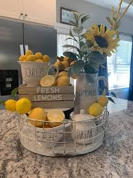 Little Lemonade Stand In The Kitchen Spring Lemon Kitchen Decor Lemon Decor Summer Kitchen