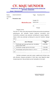 Elektro jaya dengan maksud untuk menawarkan jasa instalasi listrik mereka kepada manajer pengadaan pt. 4 Contoh Surat Penawaran Barang Bahasa Indonesia Dan Bahasa Inggris