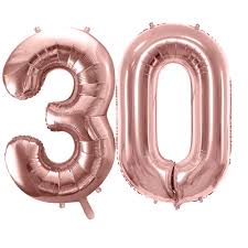 30 (thirty) is the natural number following 29 and preceding 31. 30 Zahlenballon Set Rosegold Xxl Balloon Fantasy Partyboutique