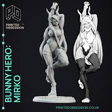 3D Printable Mirko: Bunny Hero - My Hero Academia - 30cm Fanart by Printed  Obsession
