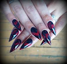 Black And Red Stiletto Nails Black And Red Stiletto Nails Stiletto Nails Red Stiletto Nails Red Nails