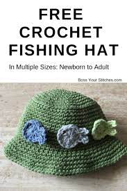 Let S Go Fish Free Crochet Bucket Hat Pattern Crochet Hats Crochet Bucket Hat Pattern Crochet Bucket Hat