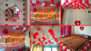 Surprise Birthday Decoration For Wife At Home Het Decor Surprise Birthday Decorations Birthday Decorations Birthday Balloon Decorations