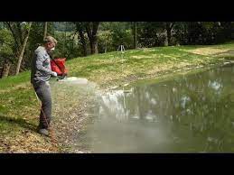 How to stop a pond from leaking. 14 Fixing A Leaky Pond Soilfloc Pond Sealer Youtube