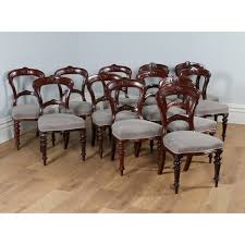 Make offer antique chairs side victorian carved upholstered set of two green 1800s. Antique Victorian Set Of 12 Mahogany Carved Upholstered Dining Chairs Circa 1880 Yola Gray Antiques