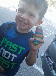 Patriotic rock found in Santee post office area