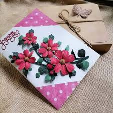 Learn how to make these easy handmade greeting cards with paper quilling strips, you can give these coolest diy cards to your boyfriend, girlfriend,teacher,. Handmade Birthday Card Paper Quilling And 46 Similar Items