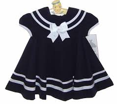 New Shirley Temple Style Navy Blue Pleated Sailor Dress 45 00 Perfect Shirley Temple Costume Sailor Dress Baby Sailor Dress Sailor Outfits