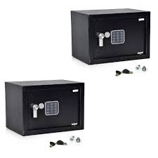 Product title zimtown electronic gun large safe box 5 rifles including internal separate lock boxblack average rating: Serenelife Fireproof Security Safe Lock Box With Electronic Digital Combination Control Pad System And 2 Mechanical Manual Access Keys Black 2 Pack Target