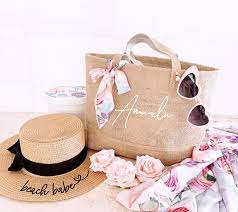 Personalized Bag Beach Bag Bridesmaid Bag Bachelorette Gift Etsy In 2021 Personalized Beach Bags Bridesmaid Bags Bridesmaid Gift Bags