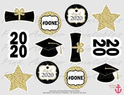 Printable Graduation Cupcake Toppers And Wrappers Black Gold Class Of 2021 Grad Printable Instant Download In 2021 Graduation Cupcake Toppers Graduation Cupcakes Graduation Diy