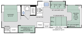 Floor Plans Four Winds 30d Rv Floor Plans Floor Plans Class C Motorhomes