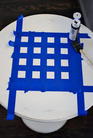 Checkerboard Table Makeover Salvaged Living Checkerboard Table Table Makeover Checkerboard Table Top