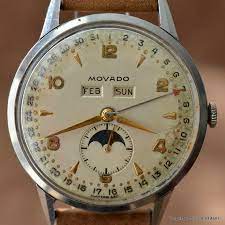 Movado Ref 14936 Triple Calendar Moon Phase Oversized Cal 473 For 2 950 For Sale From A Seller On Chrono24 Movado Movado Watch Vintage Watches