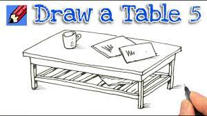 There is no voice over since procreate's inbuilt time. How To Draw A Coffee Table Real Easy Step By Step 5 Youtube