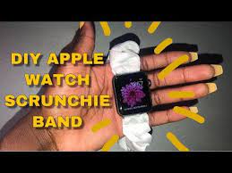 Hold down the band release button, then slide the band across to remove it. Diy How To Make An Apple Watch Scrunchie Band Youtube Diy Watch Band Iphone Watch Bands Apple Watch Scrunchie Band