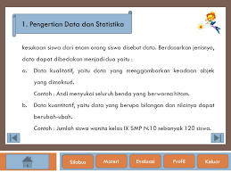Pengenalan istilah statistik data tunggal dalam matematika. Pokok Bahasan Statistika Matematika Smp Ppt Download