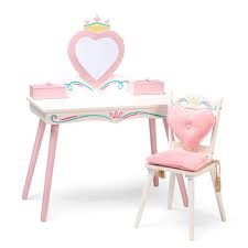 Princess chair and table set. Wildkin Kids Vanity Chair Set Vanity Chair Set For Kids White