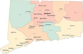And one of the original 13 states, connecticut ranks. Multi Color Connecticut Map With Counties Capitals And Major Cities