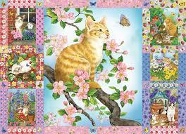 We believe that books are a vehicle for our imagination and they can transport us to another world. Blossoms And Kittens Quilt 1000pc Jigsaw Puzzle By Cobble Hill Puzzle Co