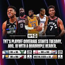 Check out this nba schedule, sortable by date and including information on game time, network coverage, and more! Turnersportspr On Twitter Tnt To Televise More 2020 Nba Playoff Games Than Any Network Beginning Tuesday Aug 18 With Quadrupleheader Action Full Release Https T Co Lvm4kebgfj Https T Co Obdeymhmow