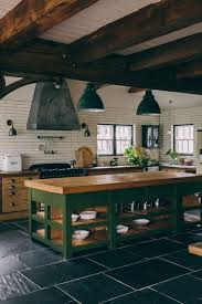 Boxwood green kitchen island | miss mustard seed. 9 Kitchen Islands That Look Gorgeous In Green