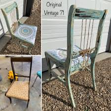 From Trash To Treasure Refinished Chair Refinished Chairs Painted Furniture Wood Slats