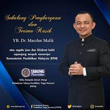 Nurul shaadah shaaban, pembantu tadbir pentadbiran finas yang bersara pilihan pada 1 oktober 2018. Ptptn On Twitter Sekalung Penghargaan Dan Terima Kasih Yb Dr Maszlee Malik