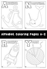 In the next part, the preschoolers learns to write the letter by the trace, and then writes it by himself. Alphabet Coloring Pages Set A Z Woo Jr Kids Activities