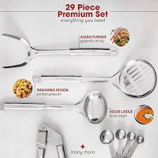 Check spelling or type a new query. Buy Home Hero Stainless Steel Kitchen Utensil Set 29 Cooking Utensils Nonstick Kitchen Utensils Cookware Set With Spatula Best Kitchen Gadgets Kitchen Tool Set Gift Online In Turkey B077bg4t9c