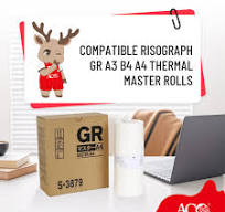 Compatible Risograph GR Thermal Master Rolls – A3 / B4 / A4 ...