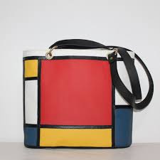 Borsa Pelle Gialla Rossa Blu Borsa Mondrian Quadrati Borsa Etsy Coin Purse Purses Wallet