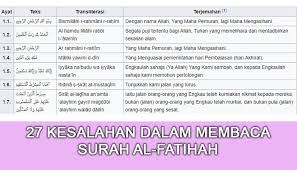 Kumpulan amalan bismillah nabi sulaiman komplit. Semak Balik Bacaan Kita Ini Adalah 27 Kesalahan Dalam Membaca Surah Al Fatihah