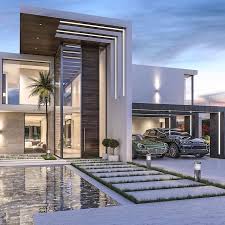 As always, please be sure to like and subscribe. Futuristic House Small Water Pool Landscaping Ideas Tall Palm Tree Small Patches Of Grass On Th Facade House House Architecture Design Dream House Exterior