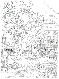 Collectors Cottage Thomas Kinkade Painting Coloring Book Printable Page Mandala Coloring Books Coloring Pages Coloring Books