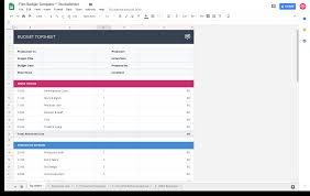 Download Your Free Film Budget Template For Film Video