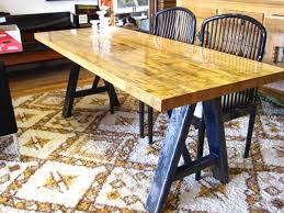 Guff Industrial Butcher Block Dining Table Butcher Block Dining Table Dining Table Industrial Table Legs
